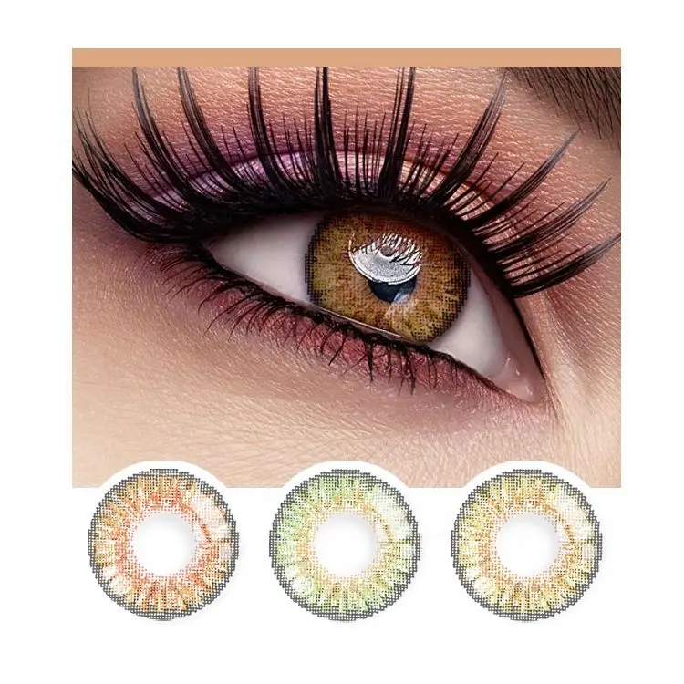 aFancy Pro Wholesale Fast Delivery 3-Tone Colored Contact Lens Eye Contacts Factory