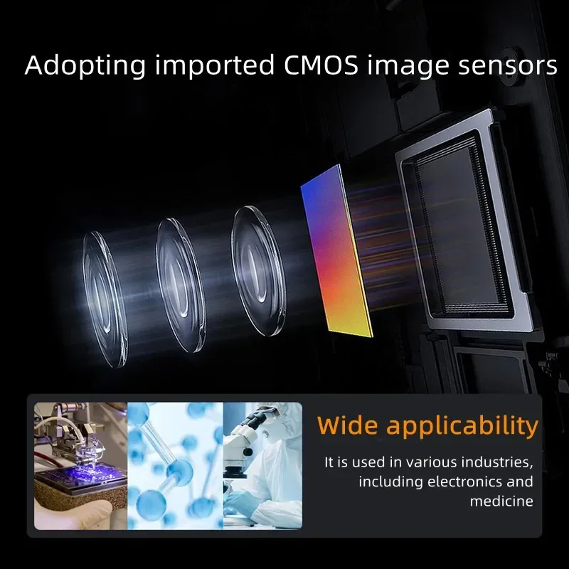 YCS 4K Trinocular Microscope Camera CMOS HD-MI 1080P Industrial Video Digital Image Acquisition USB Camera for PCB Repair Tools