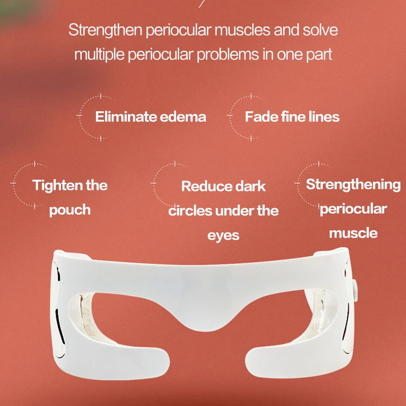 Mini Smart Fatigue Relief Relaxation Relieve Dark Circles Vibrating Ems Eye Care Massager Instrument Eyeglasses Frames