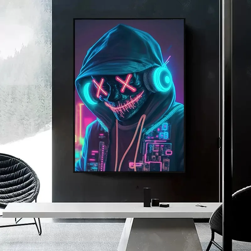 Modern Bar Club Room Home Decor Neon Design Music Cool DJ