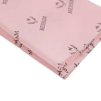 Factory price bulk flower pink plain hair extension logo tissue paper gift wrapping cloths personalized wrapping tissue paper