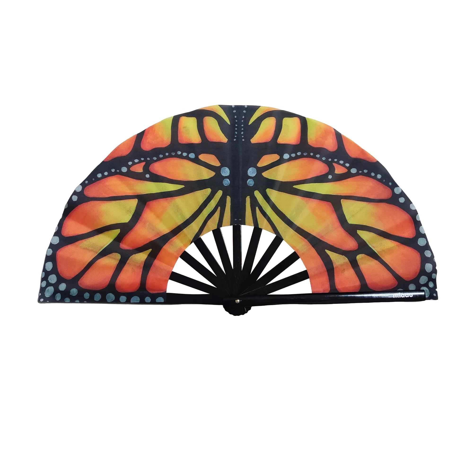 Custom Printed Bamboo Large Hand Folding Fan for Promotional Gifts