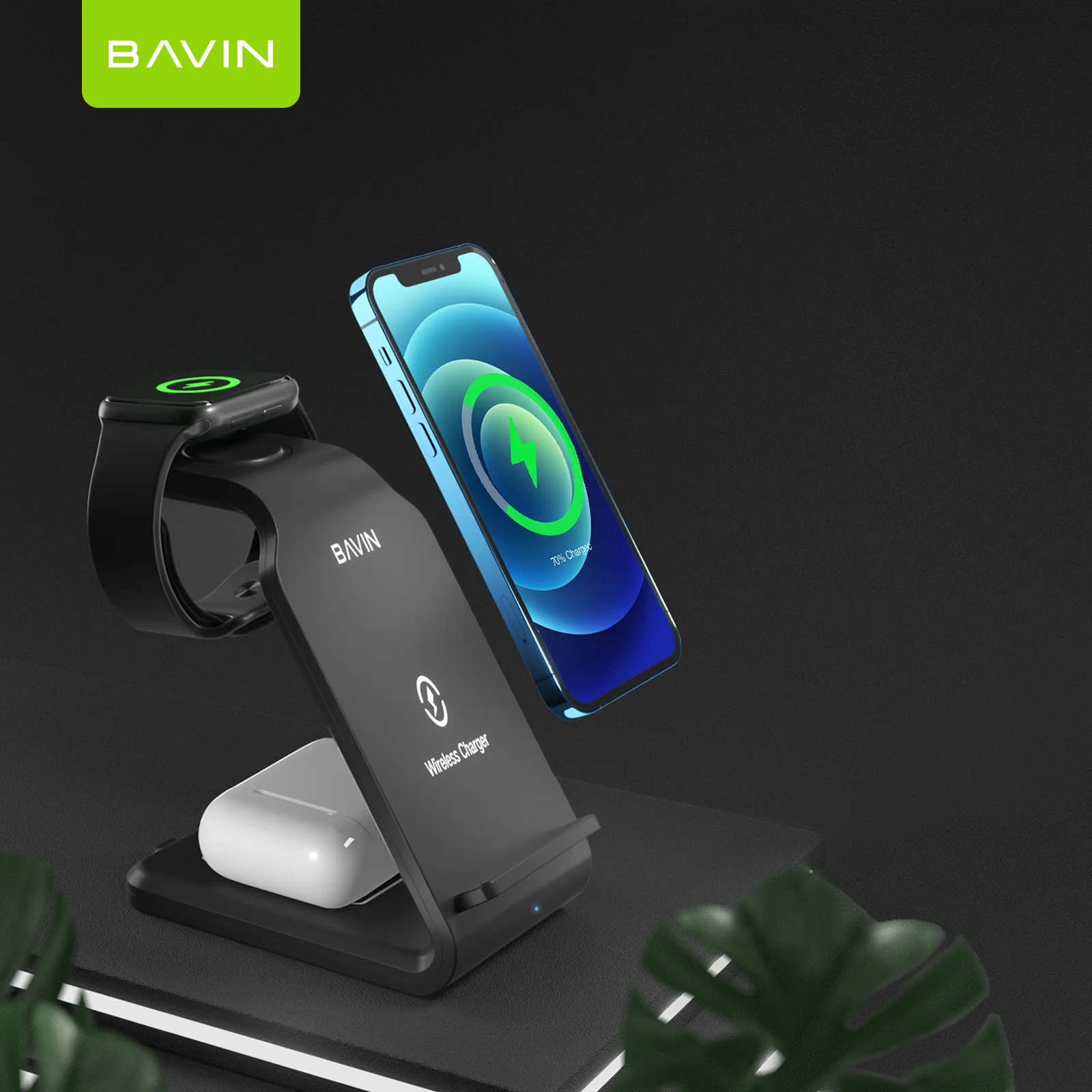 Bavin Wireless Charger Docking Station RUSSE BAVIN IN MAGNETIC