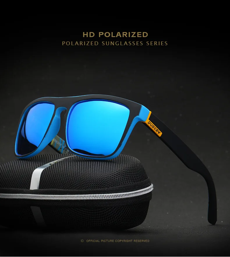 DUBERY Sports Polarized Sunglasses Fishing Beach Glasses For Men