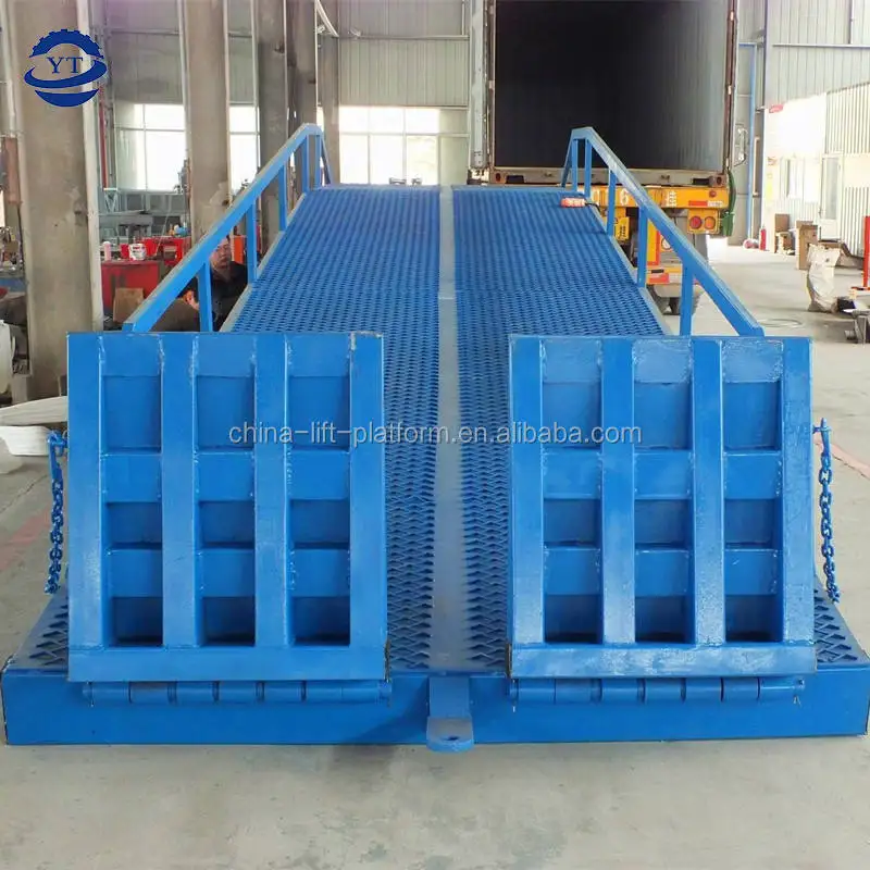 8ton Split Type Mobile Loading Dock Ramp Container Forklift Loading Unloading Ramp Price