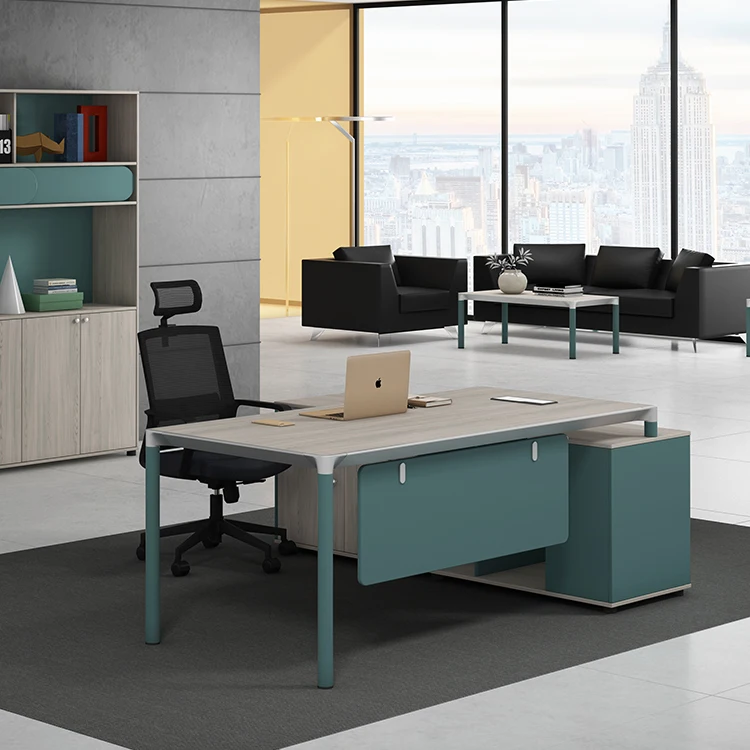 Sunshine Nieuw Design Luxe Modern Hout Executive Home Office Tafel Meubels Bureaus