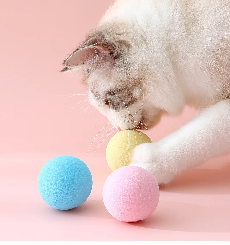 Kitty Gravity Ball Interactive Toys Eva Plush Squeaky Cats Interactive