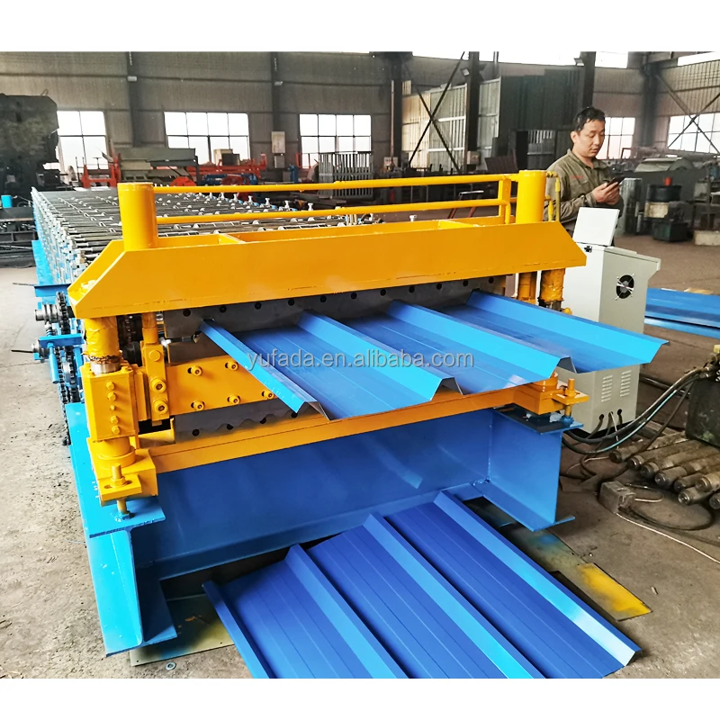 Low Price Corrugated Trapezoidal Double Layer Hydraulic Roof Tile Making Machine
