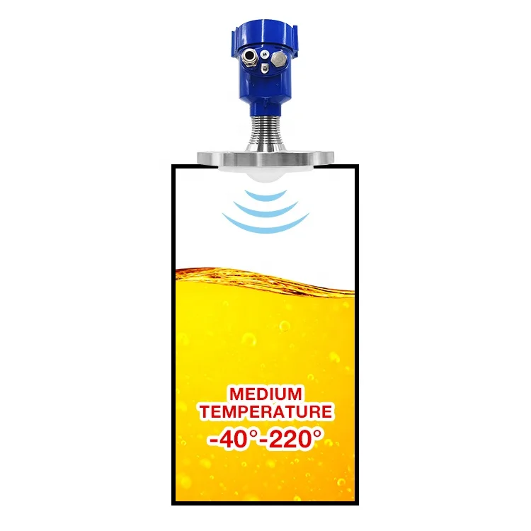 High Frequency Non-Invasive 4-20 Ma Radar Level Sensor Water Level Measuring Instrument High Accuracy Tide Radar Level  Gauge