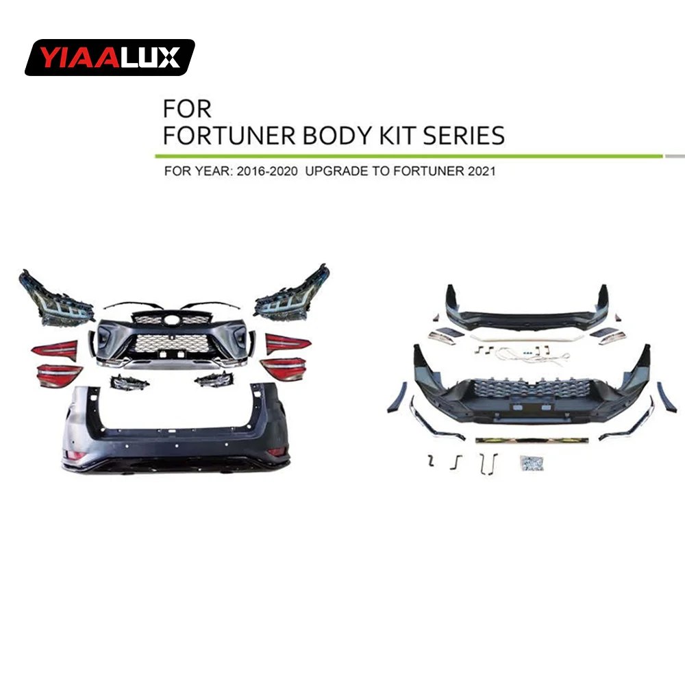 Car Body Kit Series for Toyota Fortuner 2016-2020 Upgrade To 2021 For Fortuner