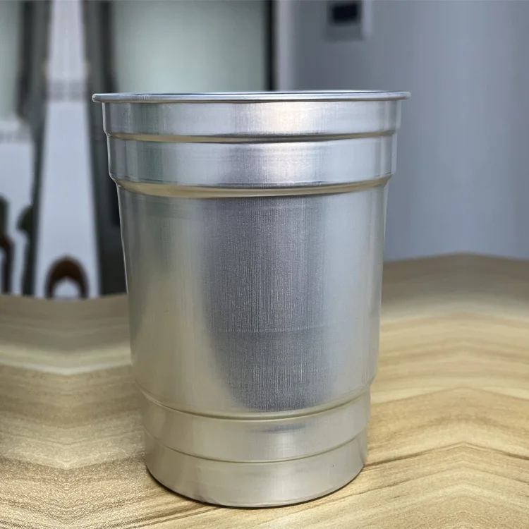 Custom 0.18Mm Aluminum Disposable Beer Cola Cup Outdoor Camping Recyclable Party Mug 9Oz 16Oz Cold Drink Aluminum 12Oz Cup