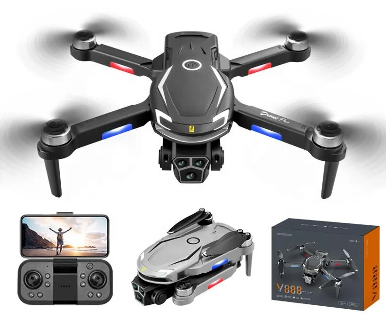 V888 Drone with 8K Camera and Obstacle Avoidance - Foldable