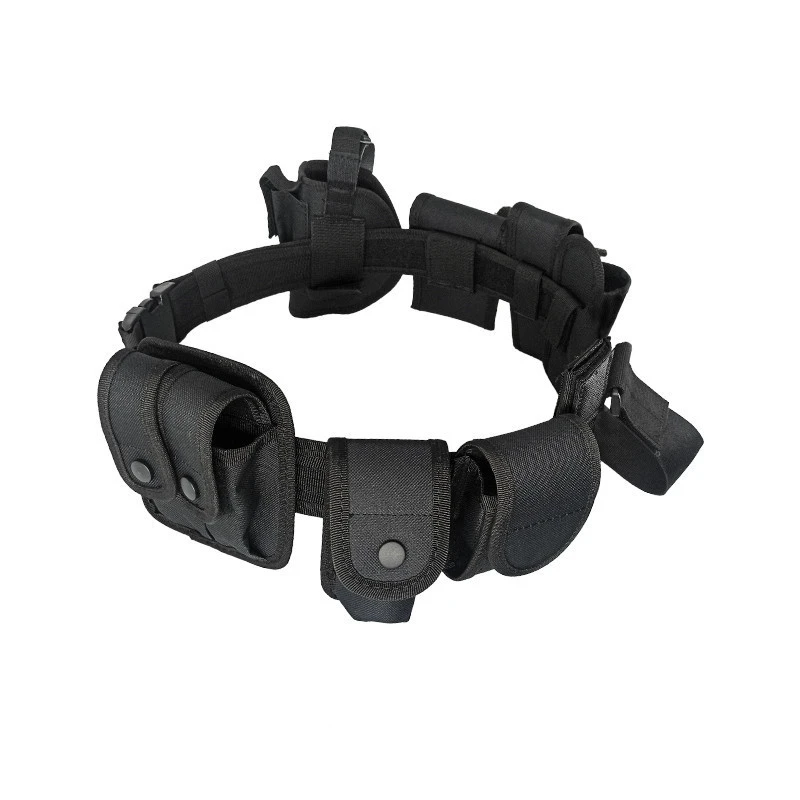 Wear-resistant Lightweight Nylon Oxford Cloth Multifunctional Waist Belt for Outdoor CS Training Waist Bag