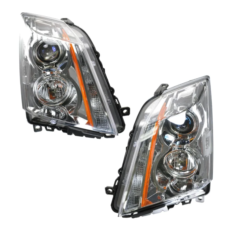 OEM 25897357 25897358 헤드라이트 어셈블리 할로겐 프로젝터 OE 사양 쌍 교체용 캐딜락 CTS 2008–2013년형