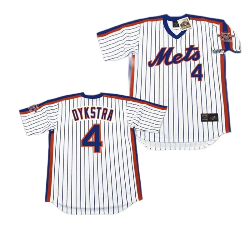 Wholesale Men's New York 1 MOOKIE WILSON 3 BUD HARRELSON 4 RON SWOBODA 5  DAVID WRIGHT 8 YOGI BERRA Baseball Jersey Stitched S-5XL From m.