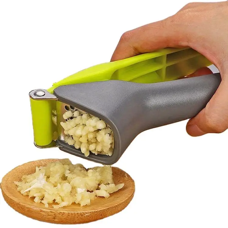 New Design Christmas Gift Professional Kitchen Items Vegetable Tools Stainless Steel Garlic Press