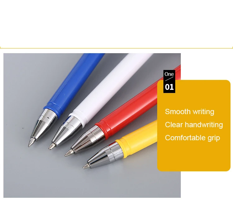 Advertisement Of Ballpen Counter Table Ball Ballpoint Plastic Pen With