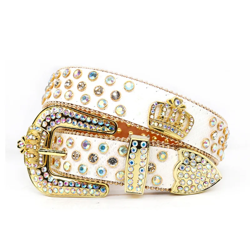 Men & Women Rhinestone Belt - Western Cowgirl Cowboy Bling