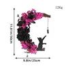 Rose noire rouge prune 30cm