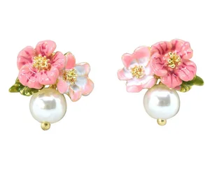 Wholesale Enamel Earrings for Women On-trend Jewelry 925 Sterling Enamel Silver Earrings