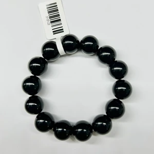 Fine Beaded Bracelet with Black Agate Beads Elegant Jewelry for Male or Female Gift for Any Occasion