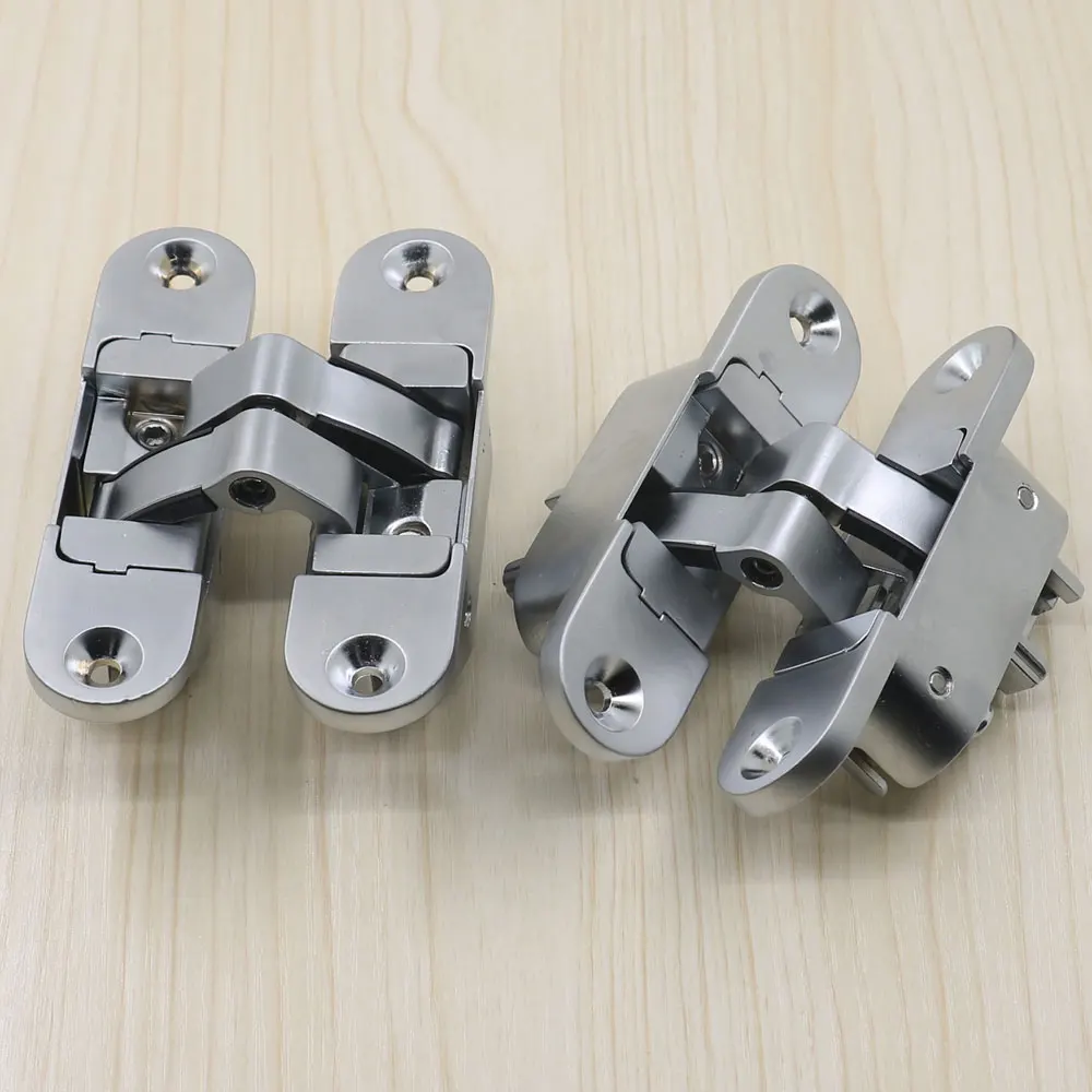 Adjustable 3D Invisible Hinge Modern 5-Fulcrum 3-Axis Zinc Alloy Hinge