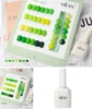 12 colors of emerald green flowing desire