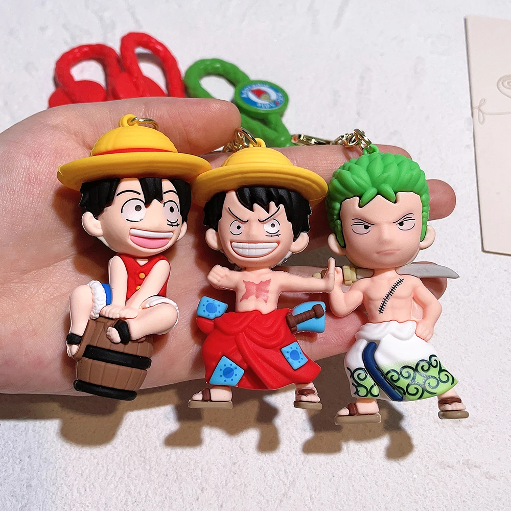ゾロ PVCキーホルダー Zoro Tony Tony Chopper and Zoro Figure - Keychain Accessory