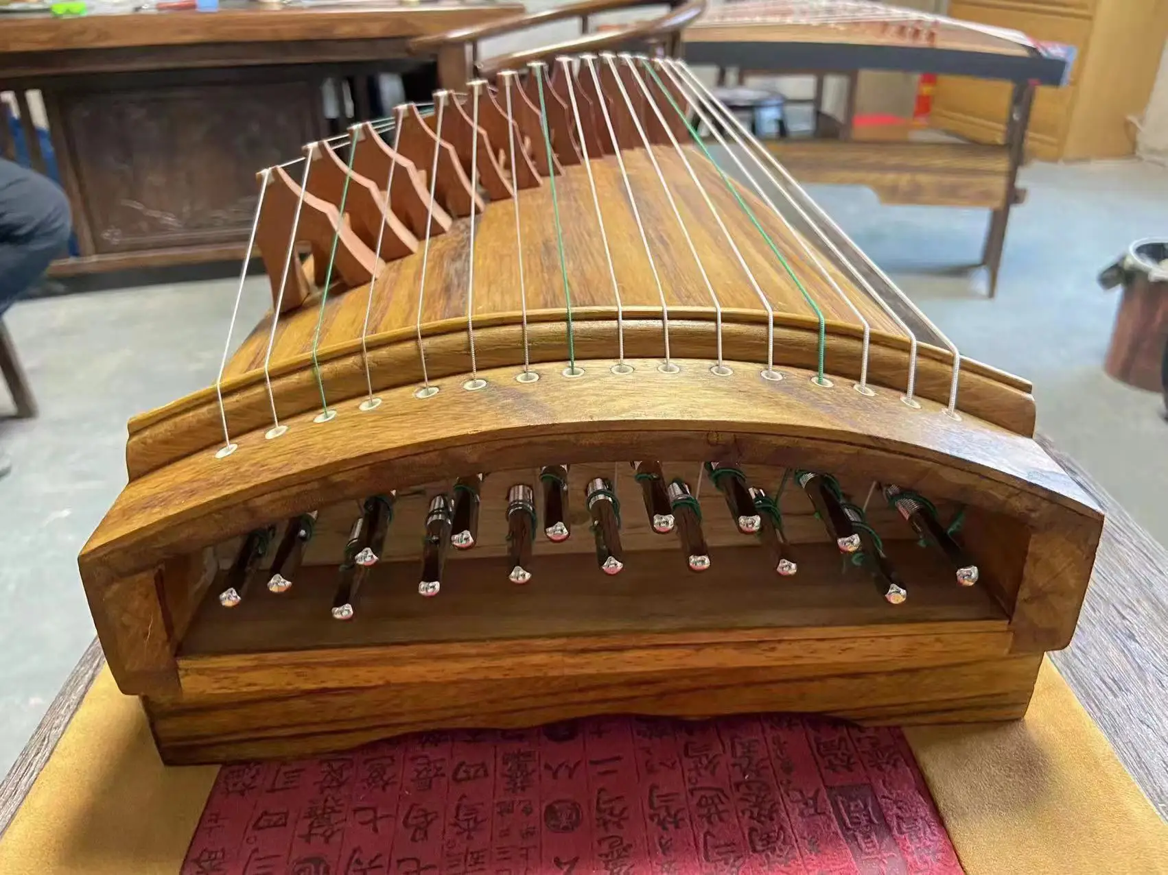 Traditional Guzheng Mini Chinese Guzheng 21 Strings Zither Musical
