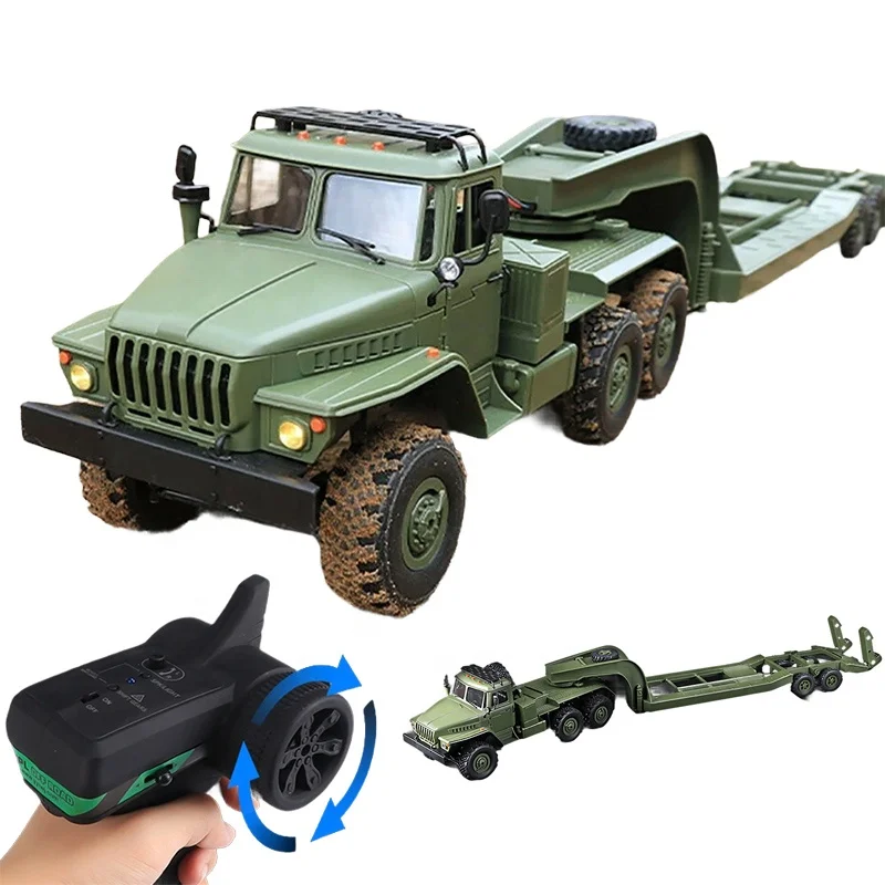 WPL B36-3 Ural Proportional 6WD Led Lights RTR 1/16 Scale Off Road  Crawler Radio Control RC Military 6X6 Truck Kit Gift Toy