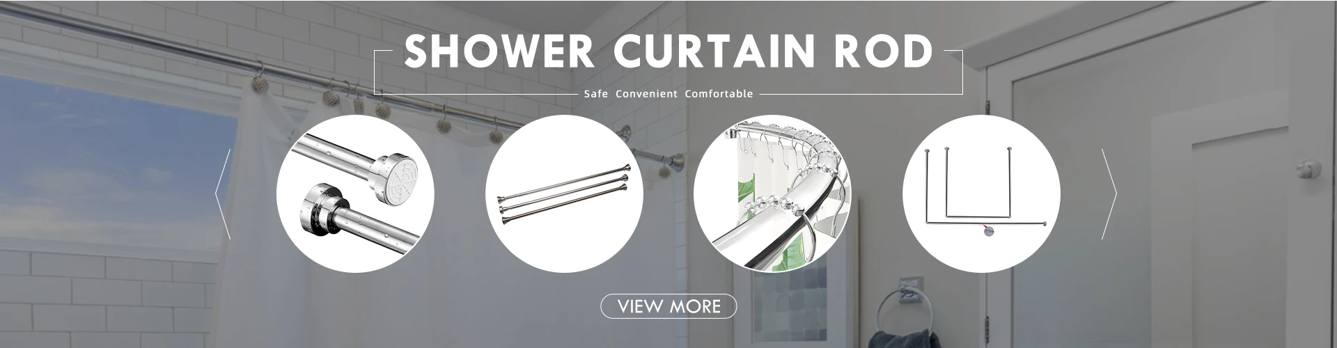 Ningbo Shangxiang Houseware Co., Ltd. Grab Bar, Shower Curtain Rod