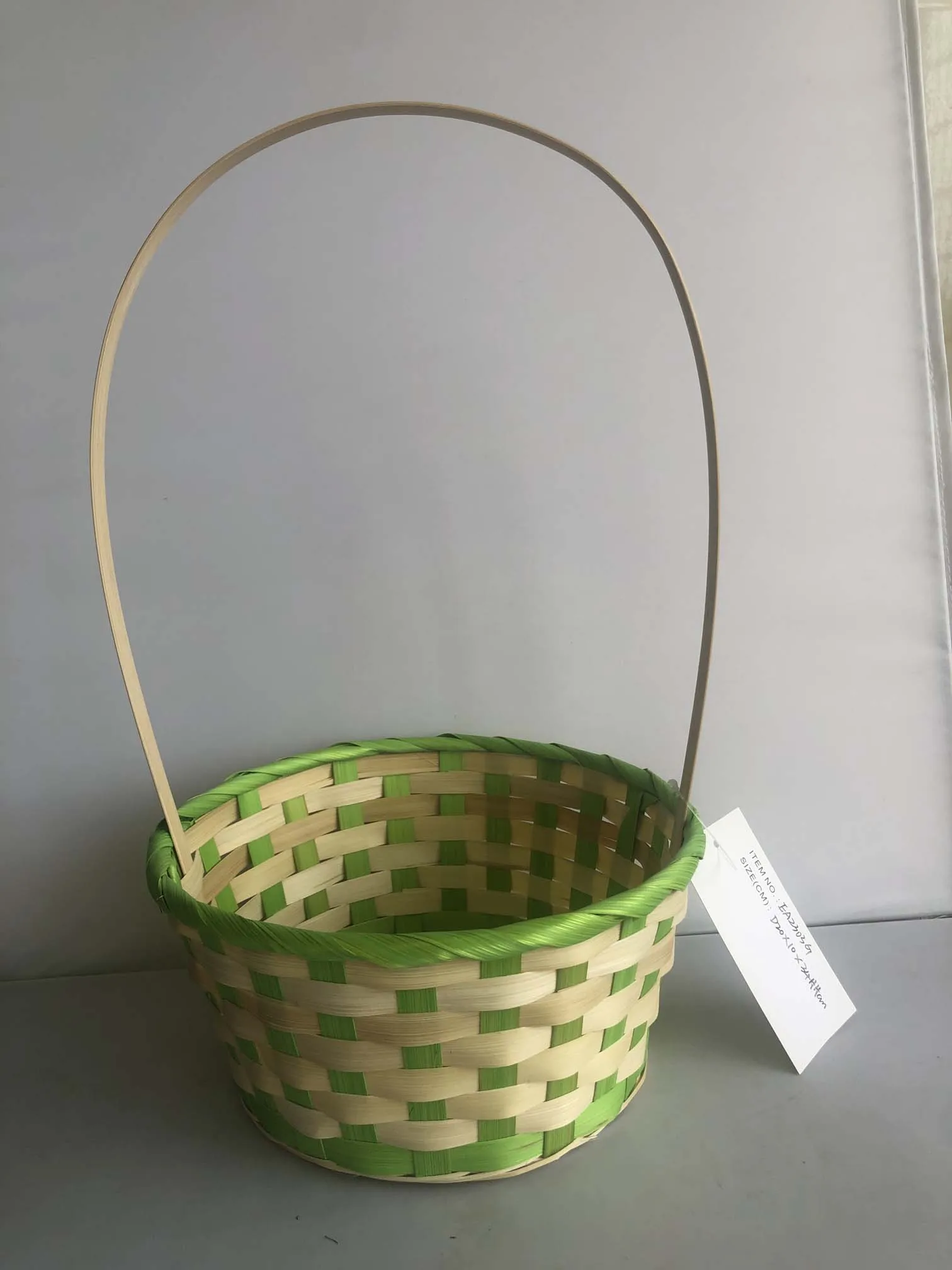 Cheap Price High Quality Colorful Bamboo Gift Basket For Easter