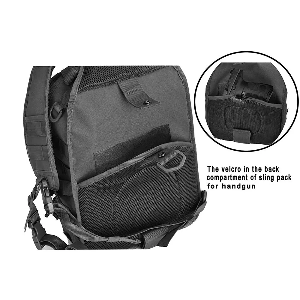 FREE SAMPLE Assault Sling Bag Practical Backpack Series Bag Black
