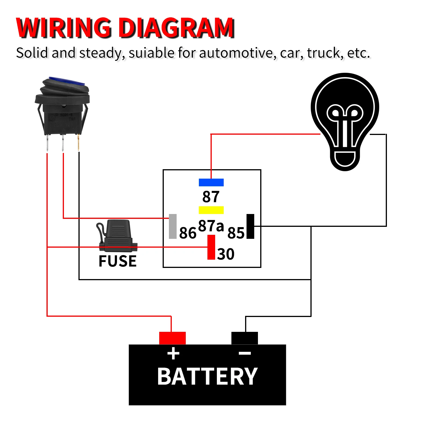Relè 24V 40A Impermeabile A 5 Pin SPDT – Per Auto, Barche, Impianti Industriali – Marca IRHAPSODY - 2