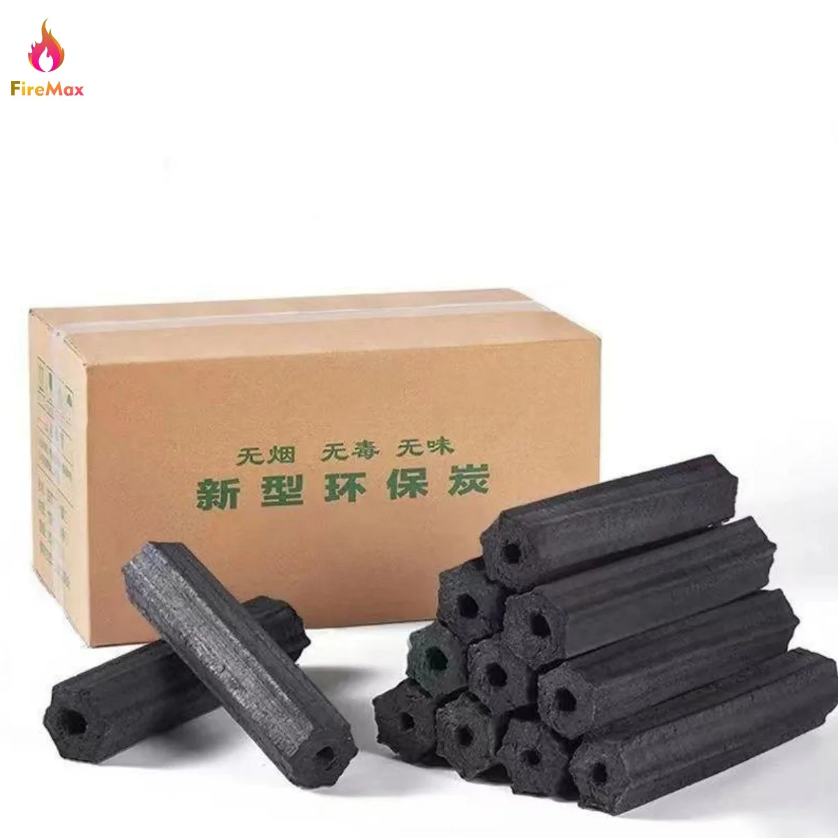 FireMax Customized Package Buy Charcoal Briquette Bbq Charcoal Smokeless Mechanism Charcoal Burn Long Time Chacoal
