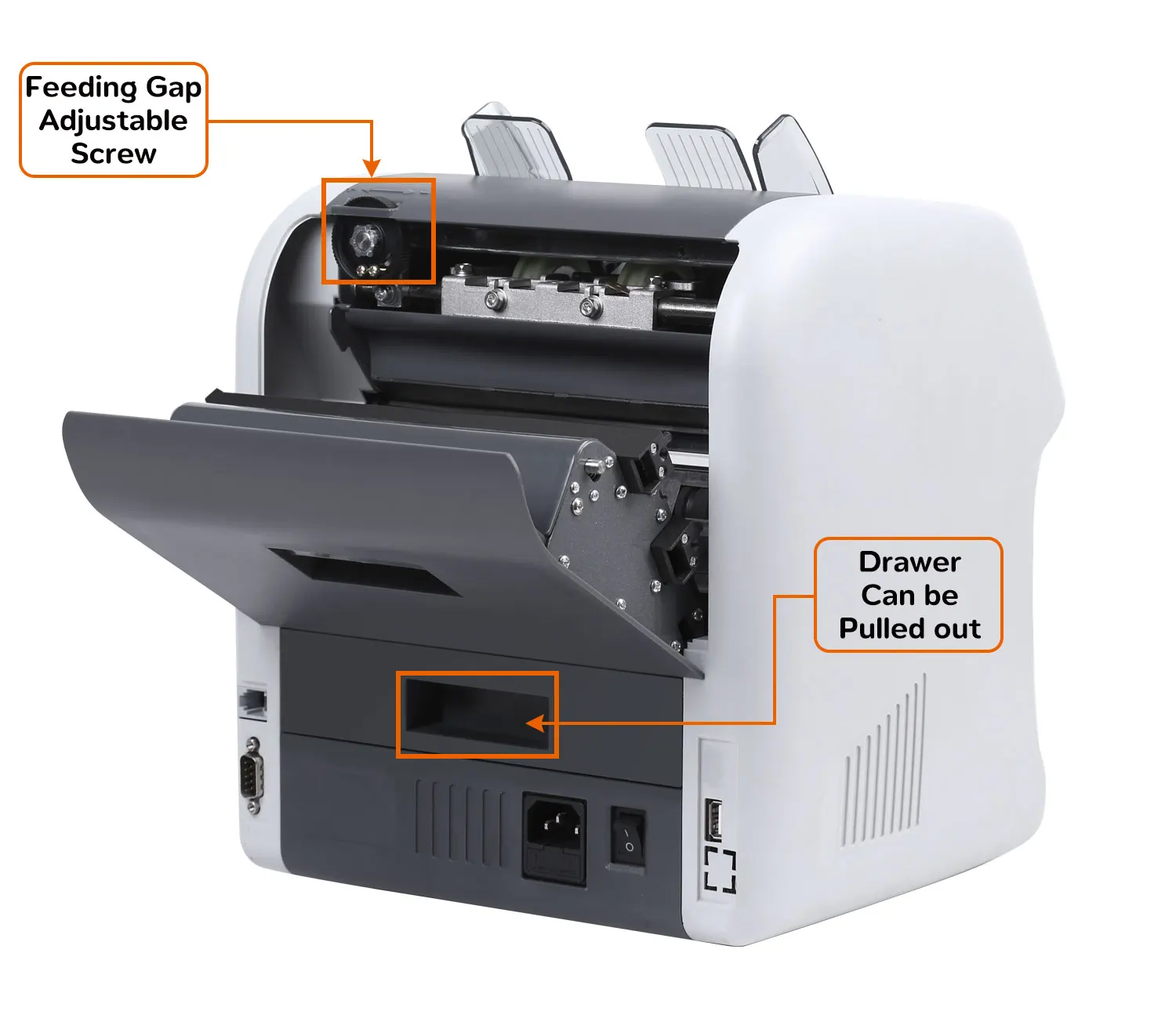 Universal Portable Mixed Money Counting Machine with LED Display for Bank Use