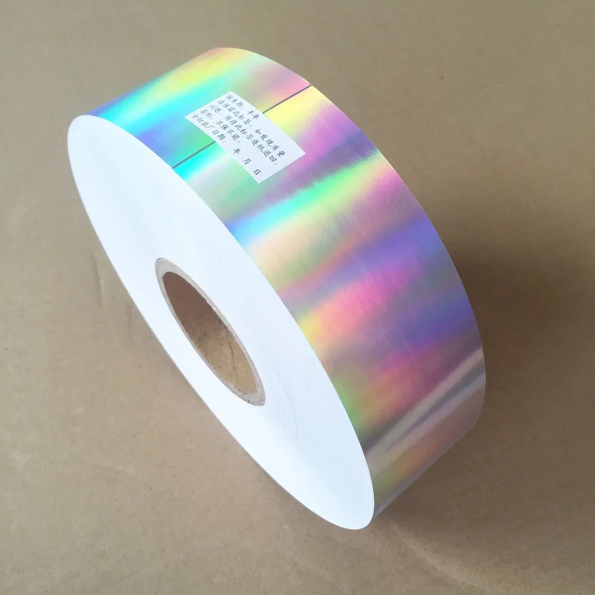 Clear Self Adhesive Waterproof Bopp Holographic Film Overlay Cold