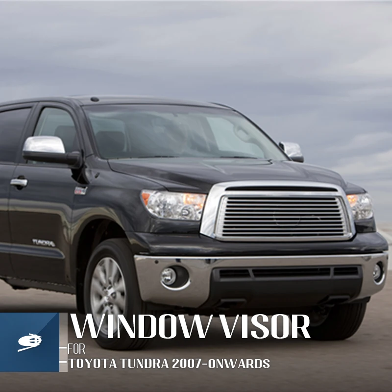 MOSUN Window Visor for TOYOTA TUNDRA 2007 Auto Deflector Vent Shade Rain Guard Sun Weather Shield Vent Visor Accessories