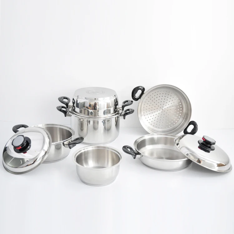 Kitchenware Greaseless Waterless Stainless Steel Cookware Set Impact Copper  Bottom - China Cookware and Kitchenware price