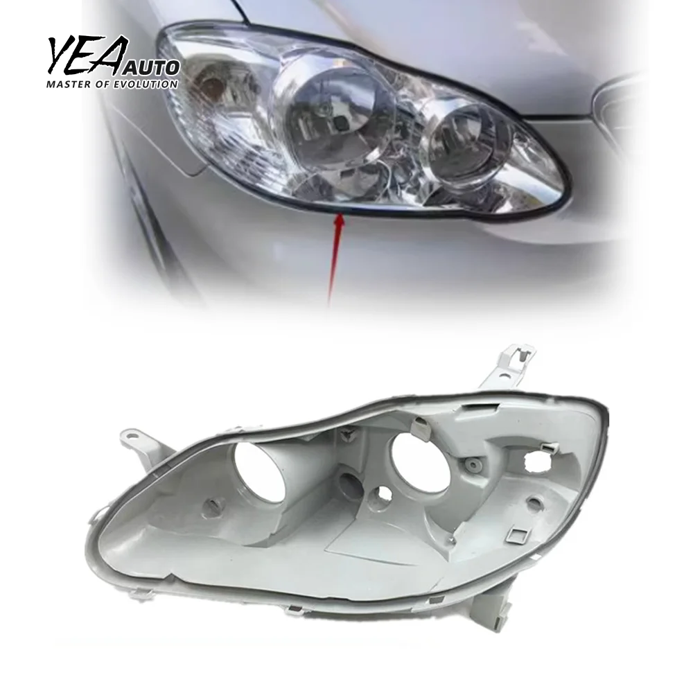 YEA AUTO Car headlight back housing for toyota corolla lens cover housing back base 2003 - 2009 Auto Lighting System