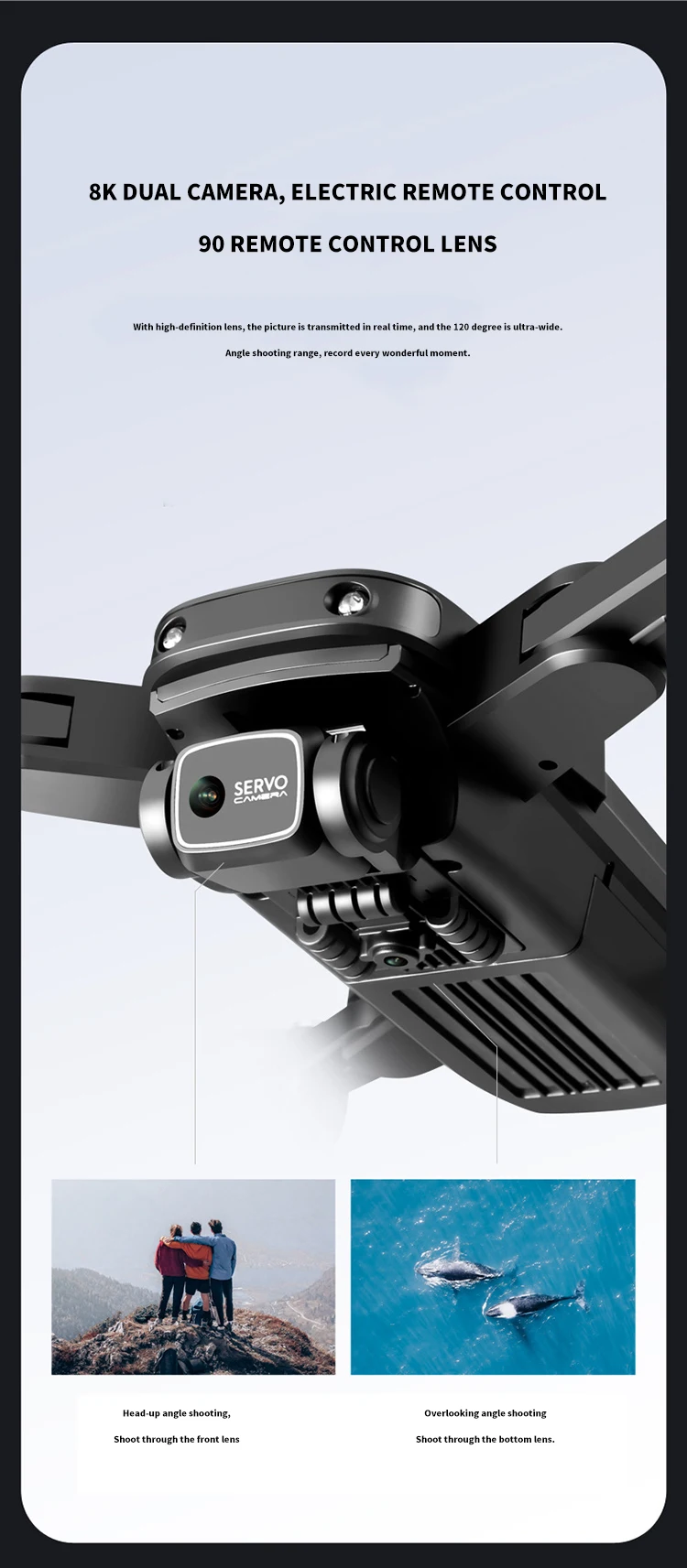 S8000 Rc Big Optical Flow Drone 4k Dual Camera 360 Rollover Wifi Fpv