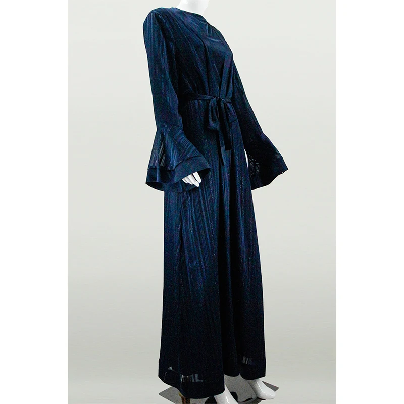 Breathable Muslim Abaya Dress for Women Daily Islamic Modest Wear Lightweight Long Sleeve Prayer Robe Simple Design Kaftan