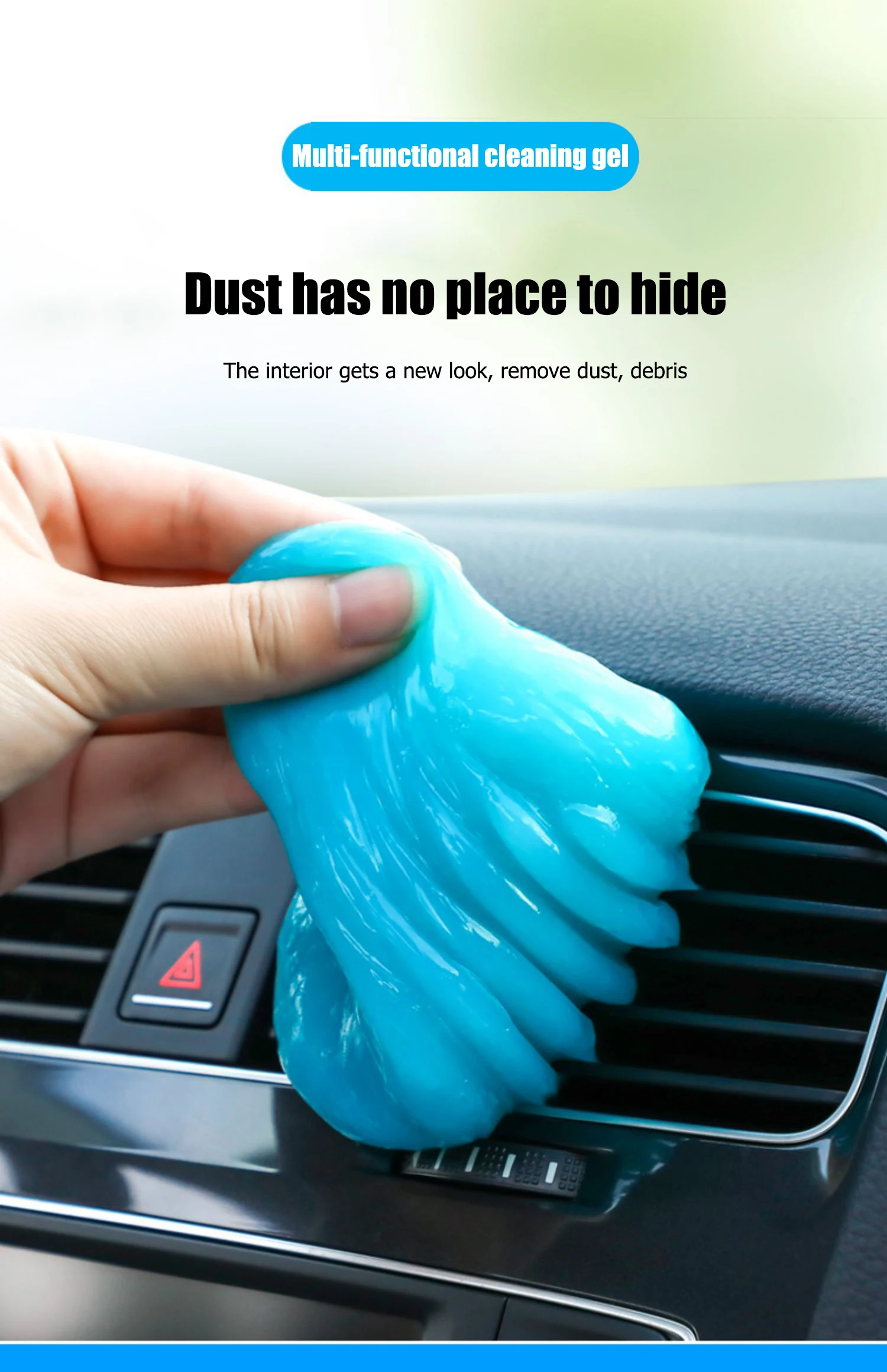 Keyboard Dust Cleaning Gel For Car Gel Cleaner Car Magic Sticky Flock