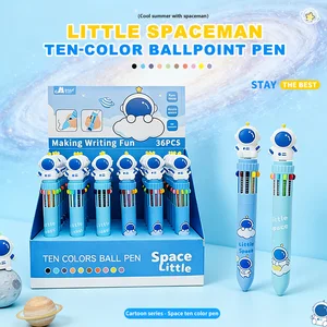 Astronaut Style 10-Color Pen Set Display Box Pack Multicolor Gel Pen for School Office Stationery