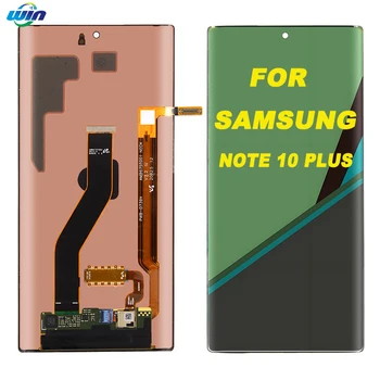 Oled Display Super Amoled Note 10 Plus Screen Black for Samsung Galaxy Note10+ N975F Lcd Display Touch Screen Panel Replacement