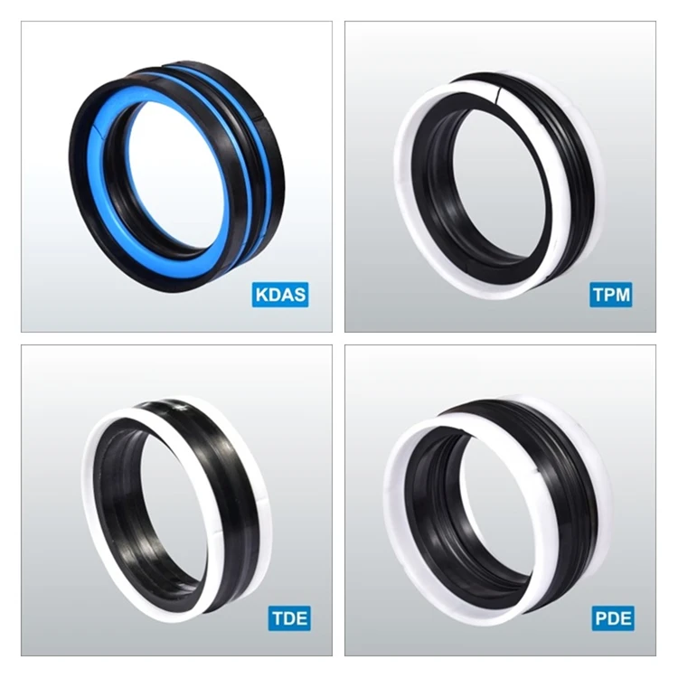 Compact Piston Seal NBR Rubber DAS KDAS Excavator Cylinder Hydraulic TDE PDE TPM Hydraulic Seal TPM