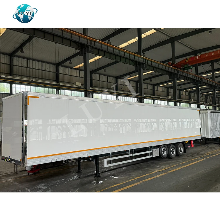 Axle Enclosed Cargo Trailers Dry Van Insulated Box