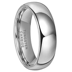 Coolstyle Jewelry 7mm Wholesale Tungsten Carbide Ring for Men Women Fashion Engagement Wedding Band Domed Polished