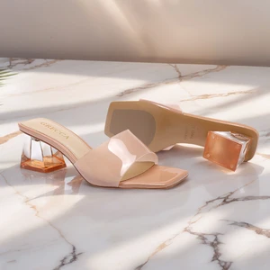 2026 New Style Women's Sandals, Thick One-piece High Heel Design with a Single Strap, Sexy Women's Shoes Suitable for Ladies