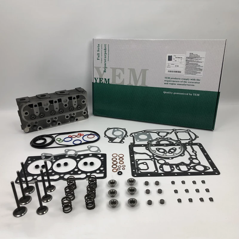 D1105 Complete Cylinder Head With Overhaul Gasket Kit for Kubota 2